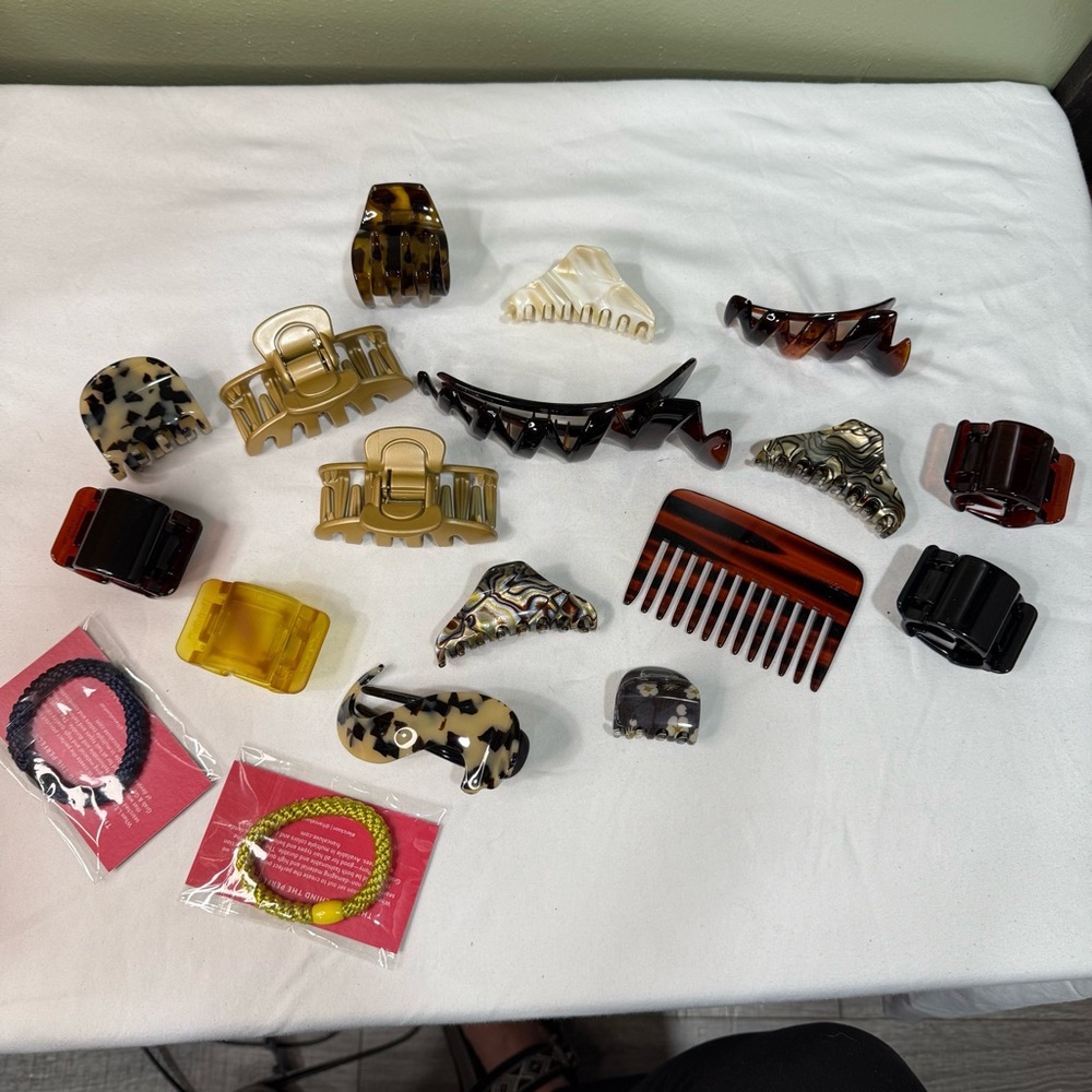 Vintage made in France Assorted Hair Clips and Accessories Set